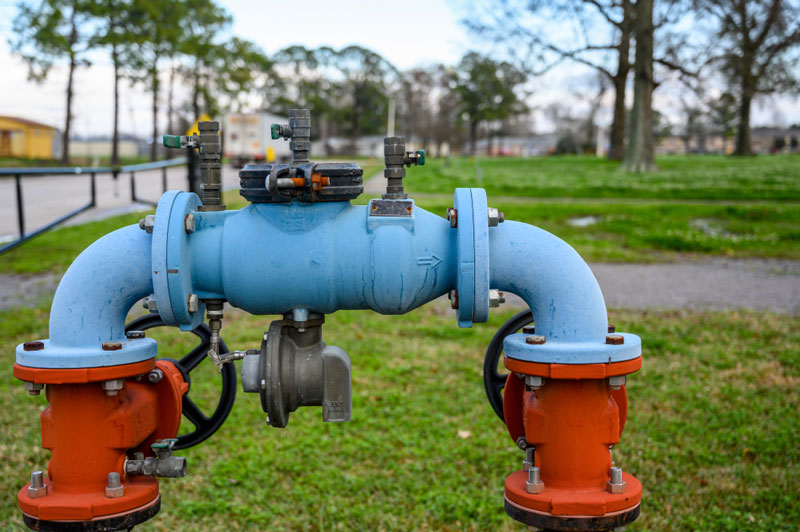 Backflow prevention device installation